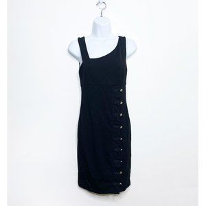 bebe - Black Sleeveless Button Up Dress
